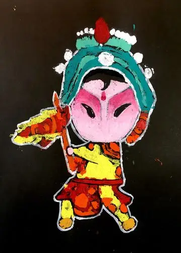 吹塑纸版画作业