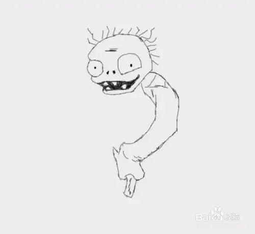 植物大战僵尸里的僵尸简笔画儿童