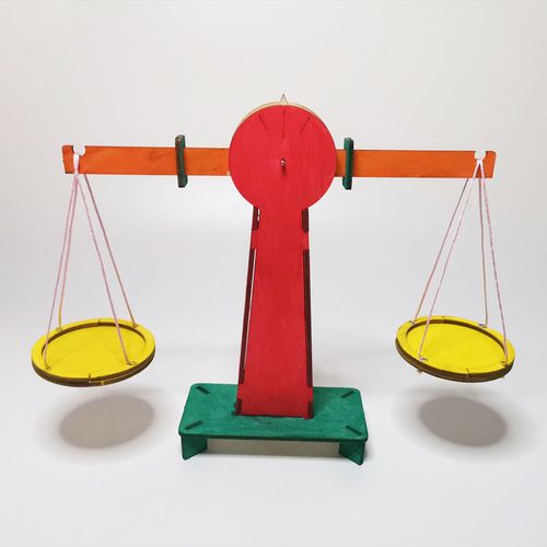 天平秤科技小制作小发明学生科学实验教具diy手工材料包组装模型