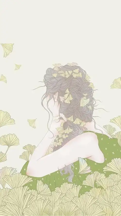 森系文艺少女插画