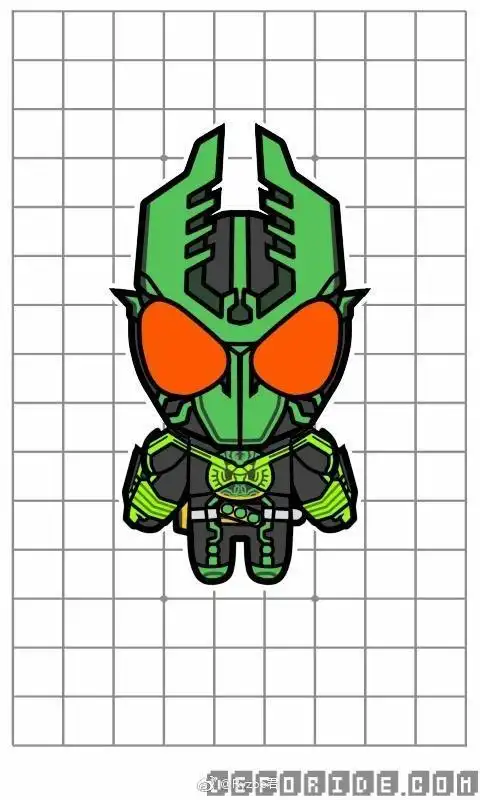 假面骑士卡通简笔画