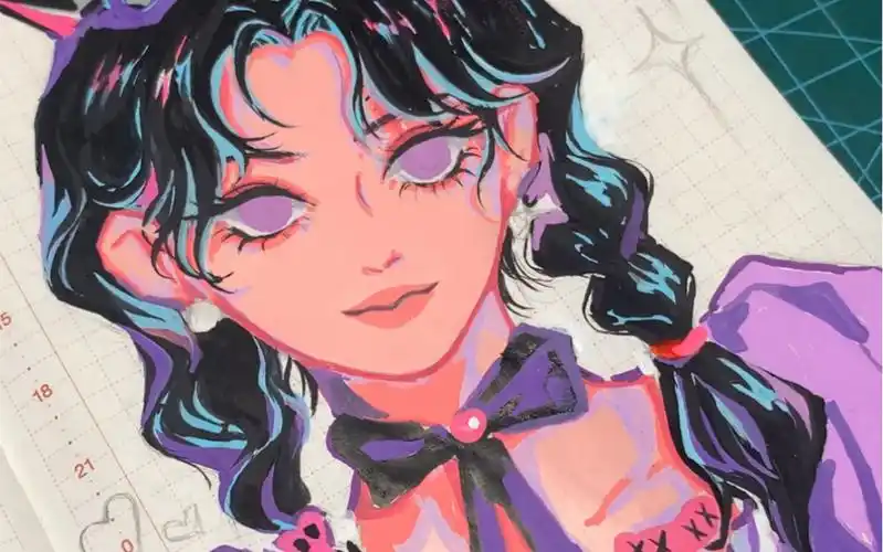 【丙烯马克笔】库洛米女孩