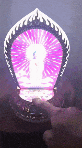 炫酷的电子念佛机,氛围拉满.