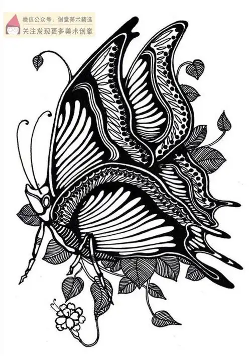 黑白装饰画-花瓣网|陪你做生活的设计师 | 工##儿童画创意