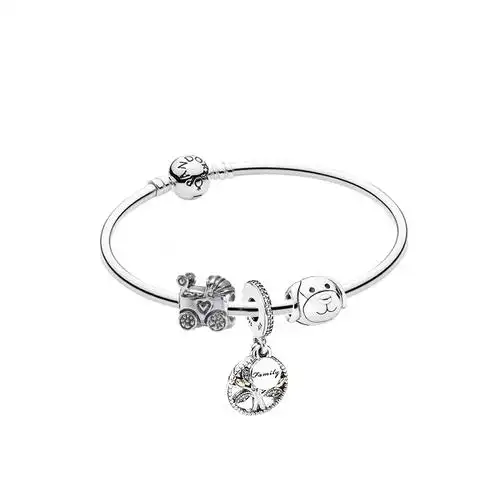 pandora潘多拉手链女925银小狗手链时尚饰品520送女友生日佳选