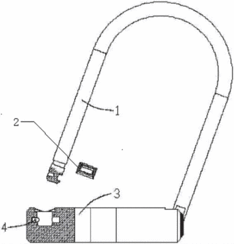 一种防水智能u型锁的制作方法