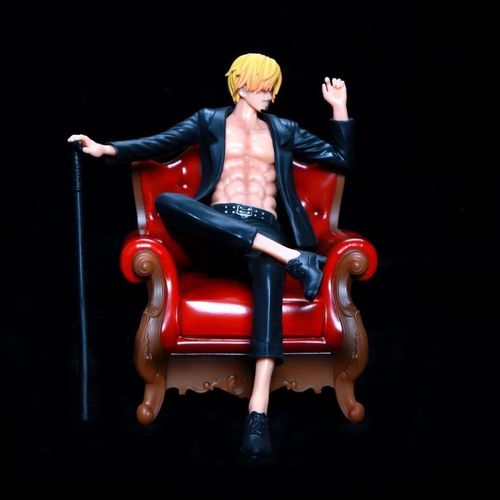 国产现货海贼王西装暴徒山治坐沙发机箱车载动漫二次元摆件宅男