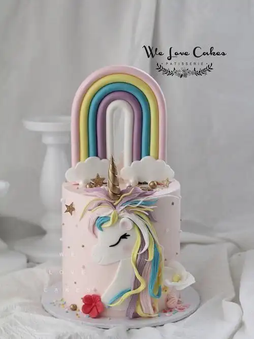 独角兽彩虹06蛋糕