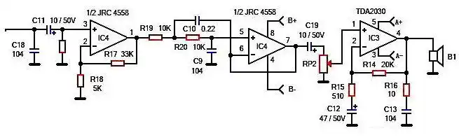 tda2003功放电路图