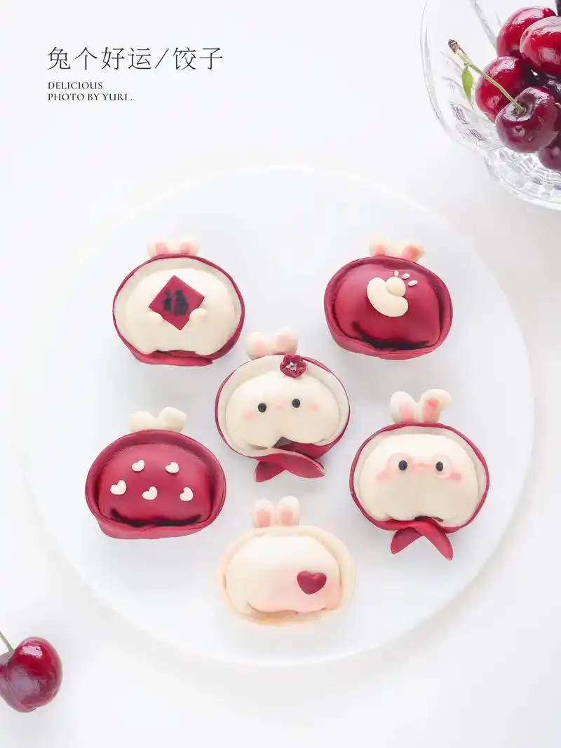 兔个好运饺子喜庆又可爱