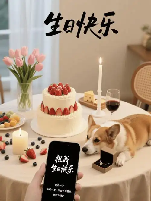 生日快乐表情包图片祝福语,2025最新版高级感朋友圈配图