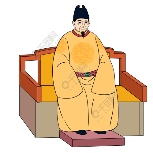 明太祖朱元璋png免抠