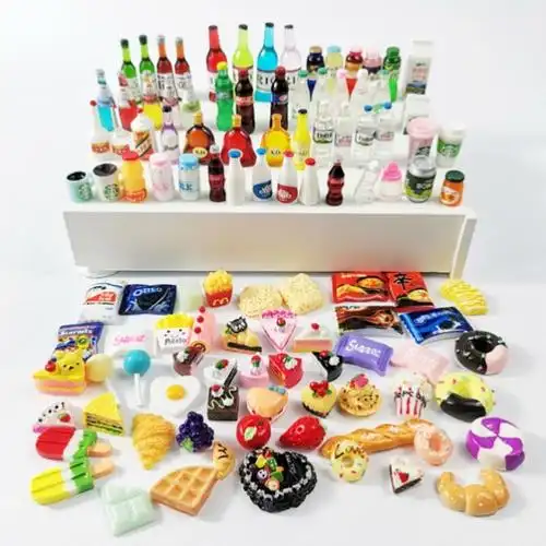 定制迷你玩具小超市微缩食物盲盒食玩超市仿真的芭比娃娃吃的小零食20