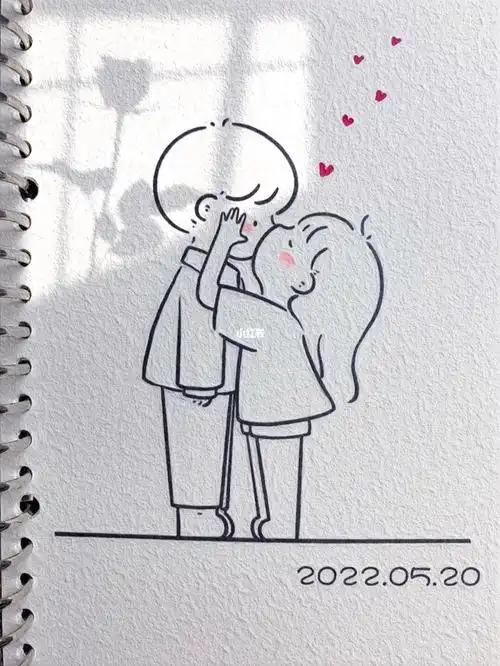 情侣简笔画教程10086