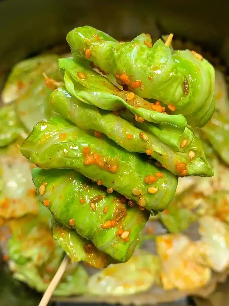 1块钱就能搞定一锅烤包菜