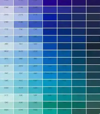 蓝色所有色系色卡