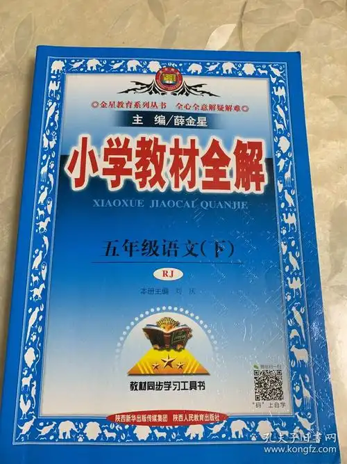 小学教材全解 五年级语文下 人教版 2017春