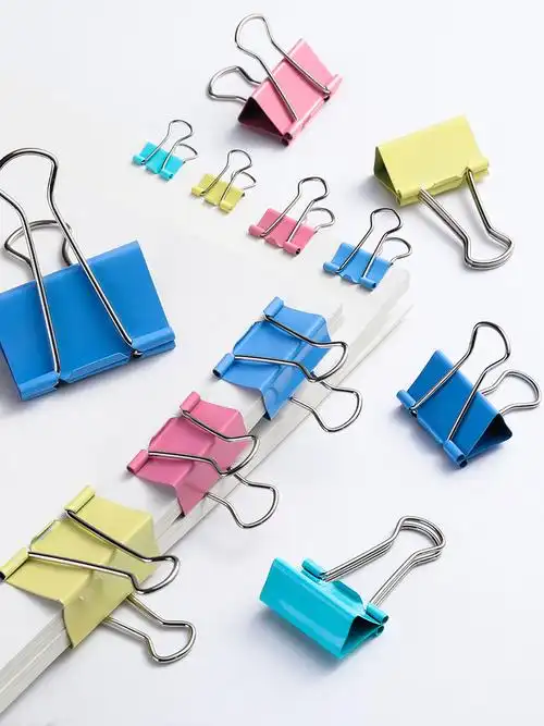 夹子得力试卷蝴蝶金属办公用品工具固定工固定书铁票夹