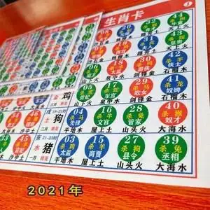 2021年十二生肖表六合彩生肖表卡六合宝典正版对照表波色卡排码表
