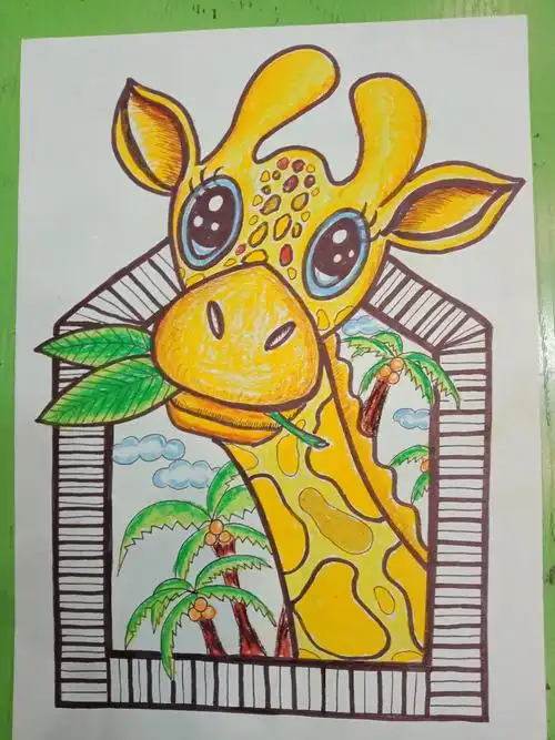 暑假相约北色书画一起畅游《动物世界》绘画作品