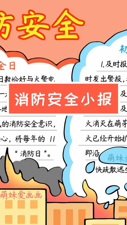 手抄报简单漂亮的消防安全手抄报模板含文字内容