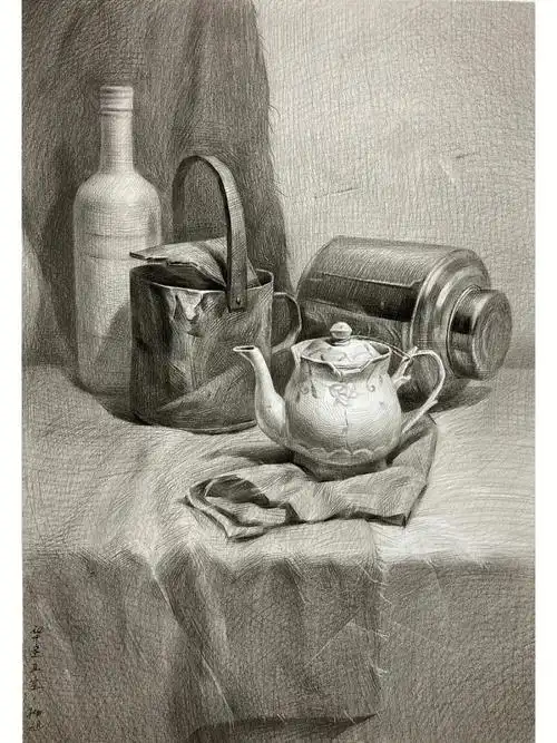 素描静物步骤