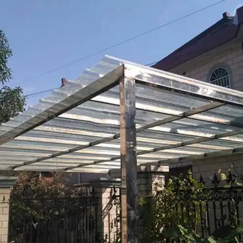 家用透明采光瓦阳光板塑料防雨遮雨棚防腐遮阳棚防晒户外建材商-发布
