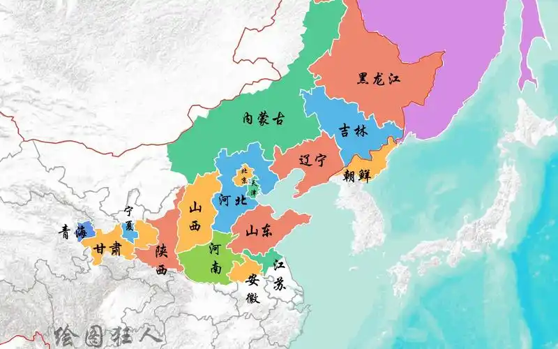 各朝代领土现今归属之金朝