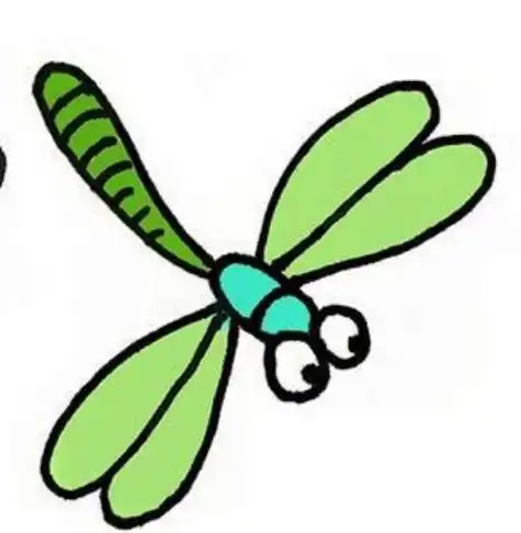 蜻蜓儿童画怎么画蜻蜓简笔画简单漂亮的蜻蜓画法儿童学画蜻蜓简笔画