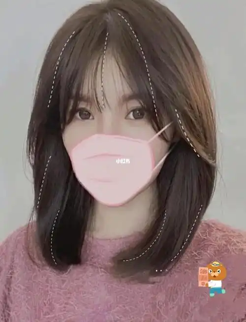 简约蓬松中长发型减龄修容的锁骨发不需要打