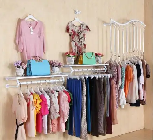 北京世纪浩天货架有限公司 供应信息 商超货架 加厚服装店衣架展示架