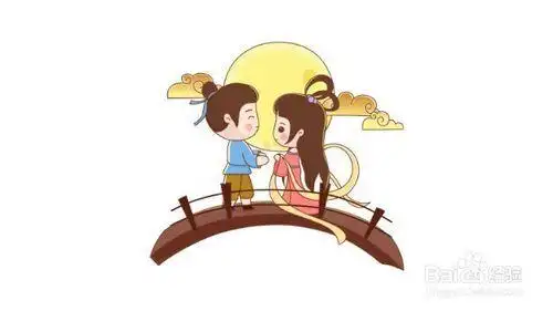 七夕主题简笔画带彩色