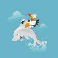 海豚头像图片卡通可爱 卡通小海豚头像_微信头像图片大全