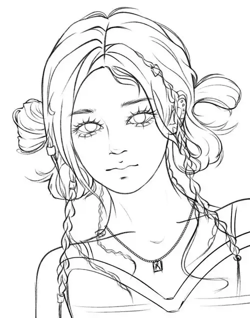 小鞠辣妹线稿练习