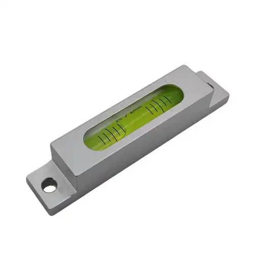 金属高精度水平仪小型条式水准方形水平夜光玻璃水平尺