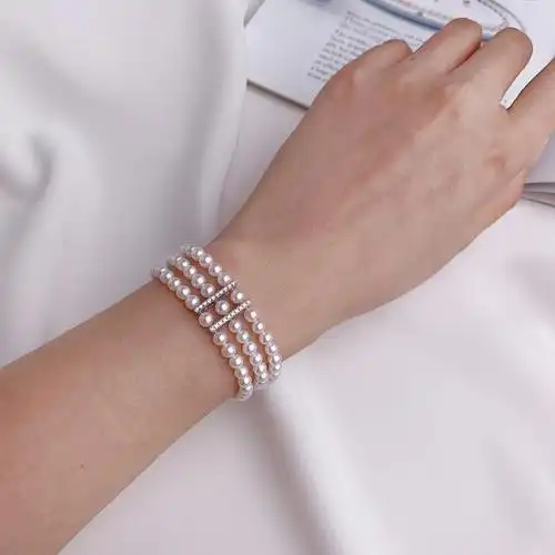 多排珍珠复古手链美的78动