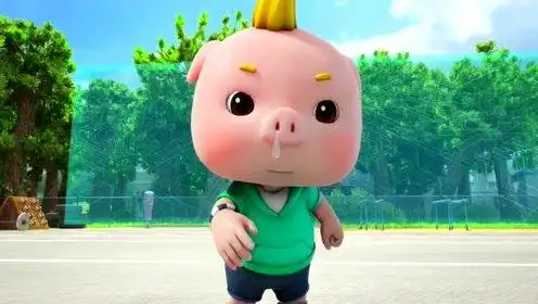 《猪猪侠》小呆呆一球打中迷糊教练的脑袋,失手了!
