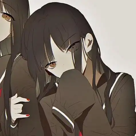 百合头像一个高冷一个可爱