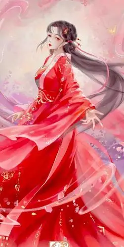 古装插画欣赏,待我长发及腰时,美丽天成,一身流线造型尽显婀娜