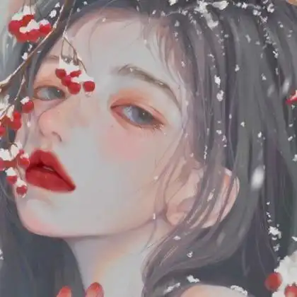 手绘头像女生唯美冷傲