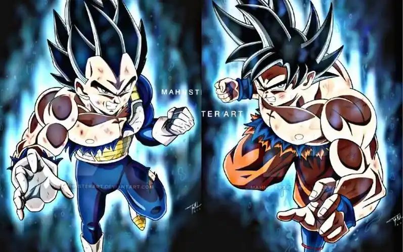 用游戏还原孙悟空和贝吉塔剧情中的较量