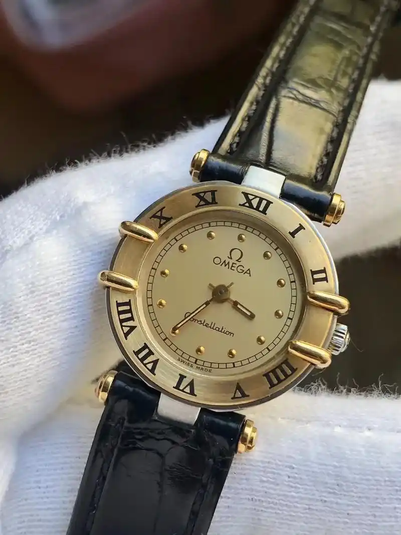 欧米茄星座石英女表原装正品二手欧米茄 - 抖音