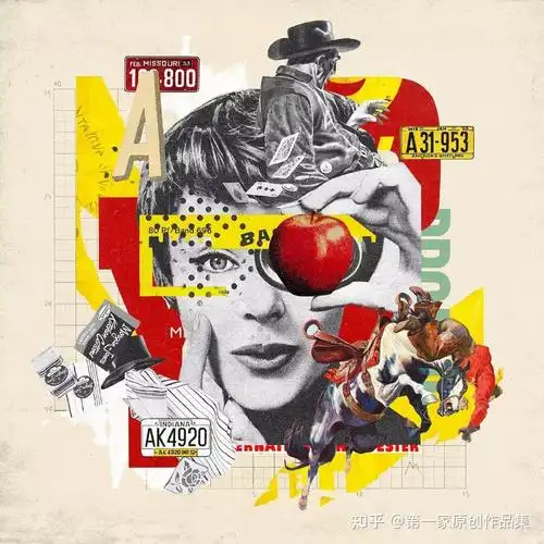 灵感来源波普风格拼贴