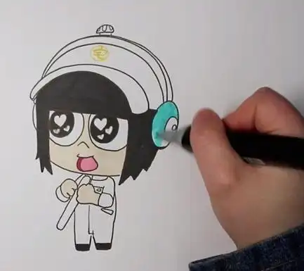 宅博士简笔画图片 宅博士怎么画