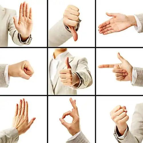 语言文字_手势_高清图片_全景视觉