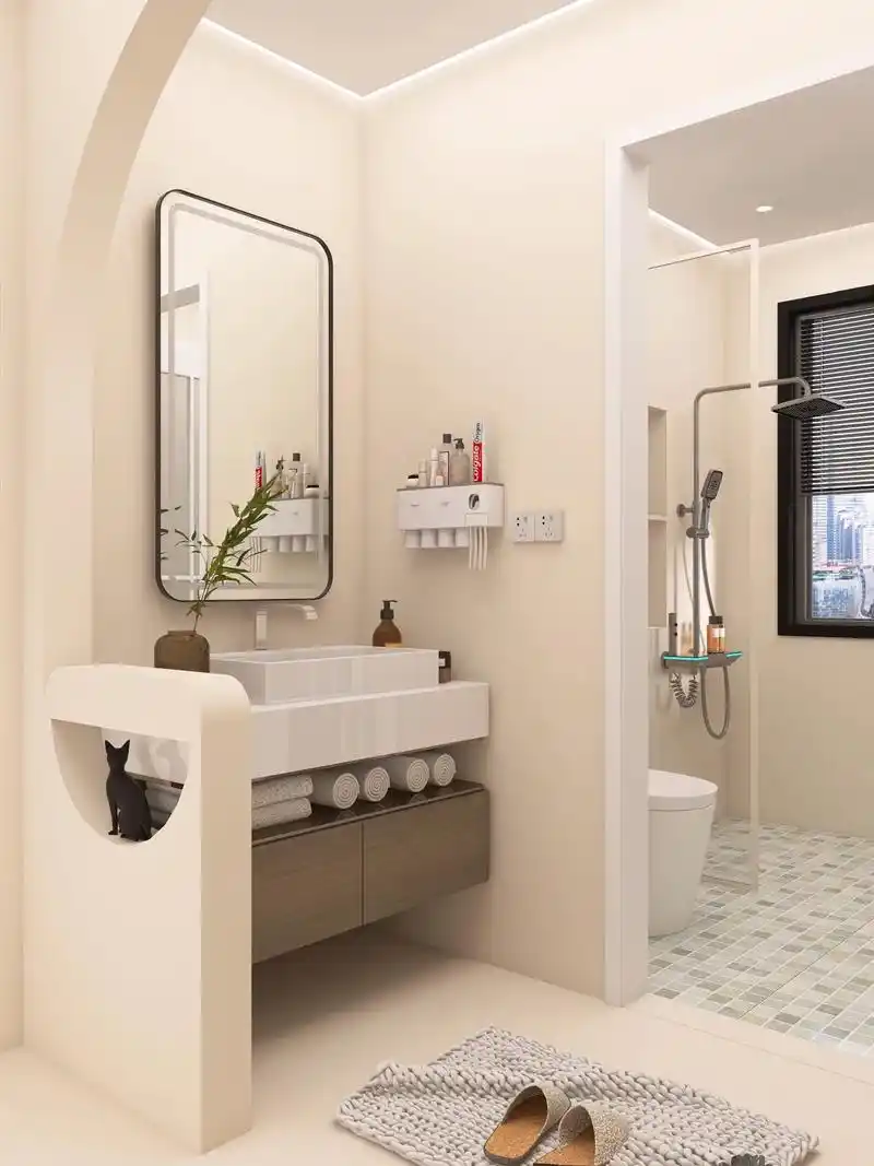 干湿分离卫生间|你想要的全都拥有!风格:现代风大小:6m² - 抖音