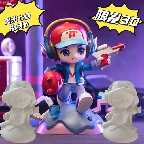 鲁班七号存钱罐网红石膏娃娃涂色石膏像乳胶模具卡通爆款彩绘【7月9日