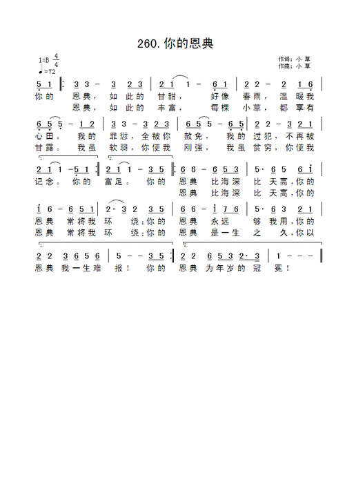你的恩典 官方歌谱 提示:按f11切换浏览器全屏模式.