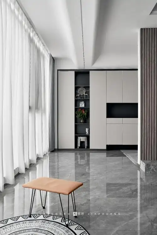 160㎡开放式大客厅全景落地窗视野超开阔敞亮感拉满