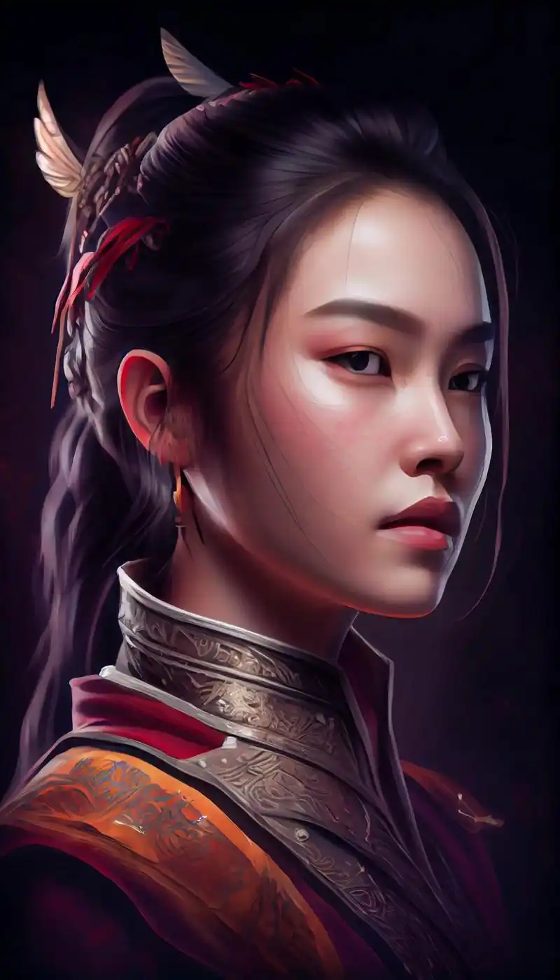 全屏壁纸之《木兰诗》代父从军的花木兰.#古风人物绘画 #唯美 - 抖音